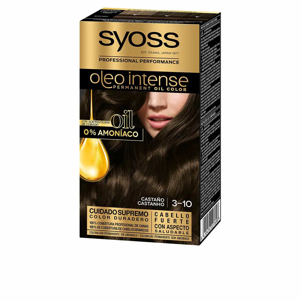SYOSS-OLIO INTENSE cor de cabelo sem amônia 310 marrom 5 pz-DrShampoo - Perfumaria e Cosmética