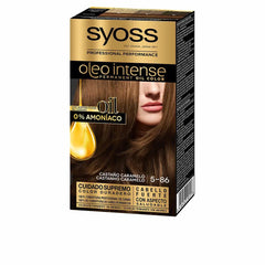SYOSS-OLIO INTENSE cor de cabelo sem amônia 586 caramelo castanho 5 pz-DrShampoo - Perfumaria e Cosmética