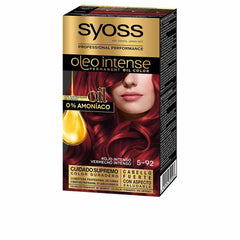 SYOSS-OLIO INTENSE cor de cabelo sem amônia 592 vermelho intenso 5 pz-DrShampoo - Perfumaria e Cosmética