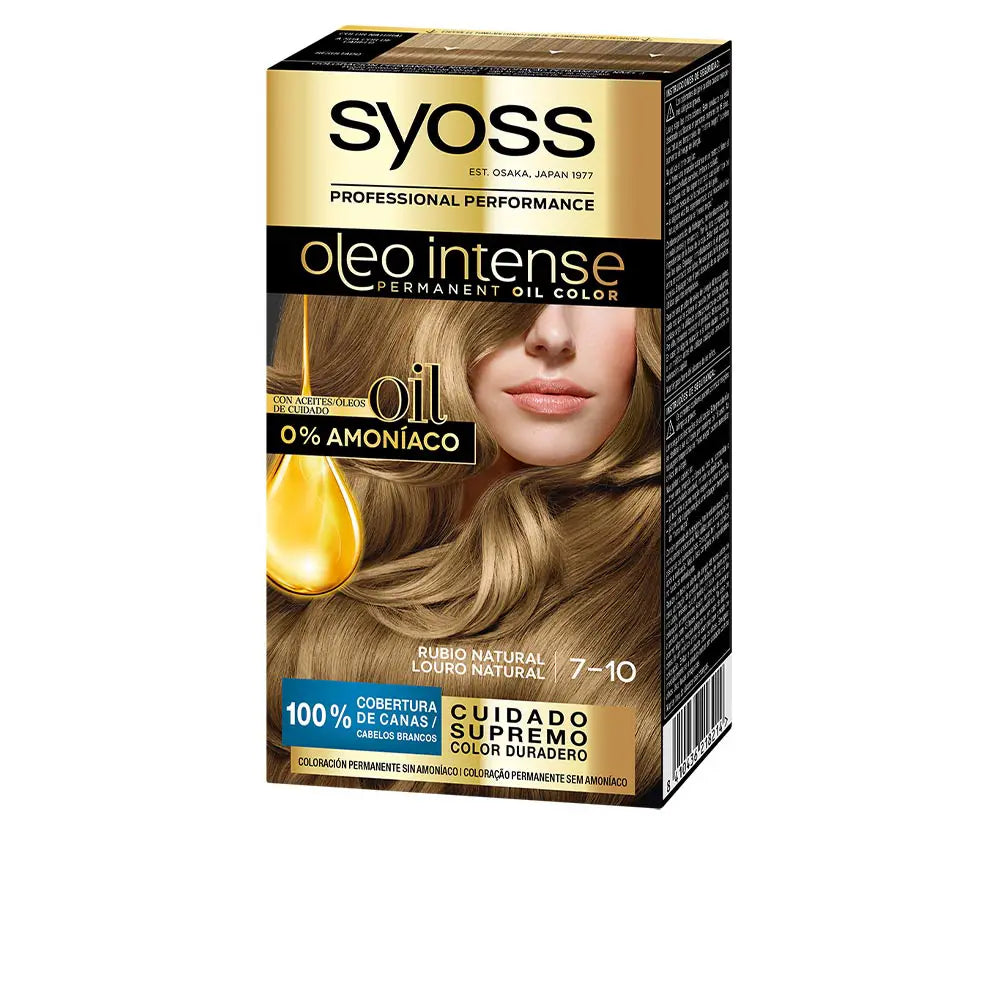 SYOSS-OLIO INTENSE cor de cabelo sem amônia 710 loiro natural 5 pz-DrShampoo - Perfumaria e Cosmética