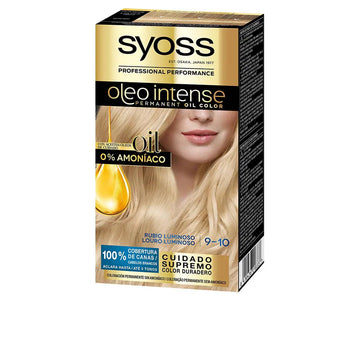 SYOSS-OLIO INTENSE cor de cabelo sem amônia 910 loiro luminoso 5 pz-DrShampoo - Perfumaria e Cosmética Imagem principal do produto