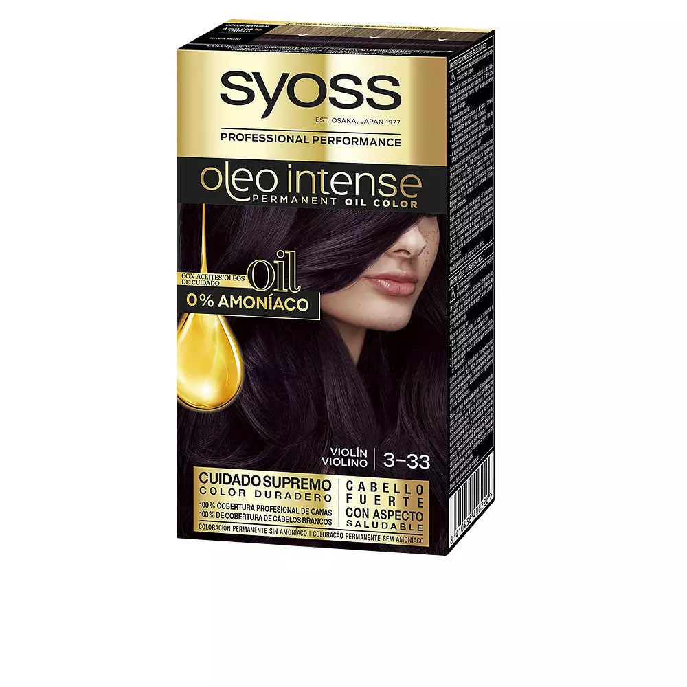 SYOSS-OLIO INTENSE sem amônia mancha 322 violino 5 u-DrShampoo - Perfumaria e Cosmética