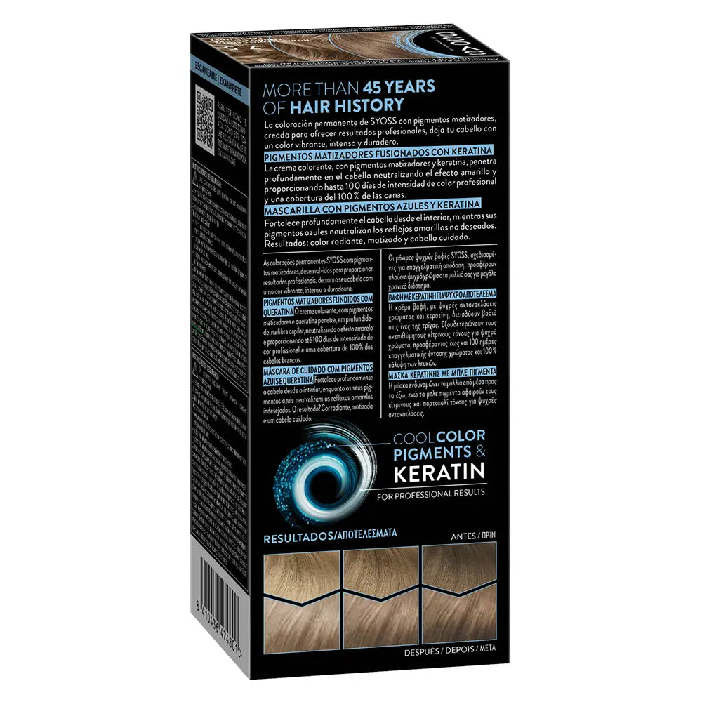 SYOSS-PERMANENT COOL COLOR 75 Loiro Médio Cinza 1 u.-DrShampoo - Perfumaria e Cosmética