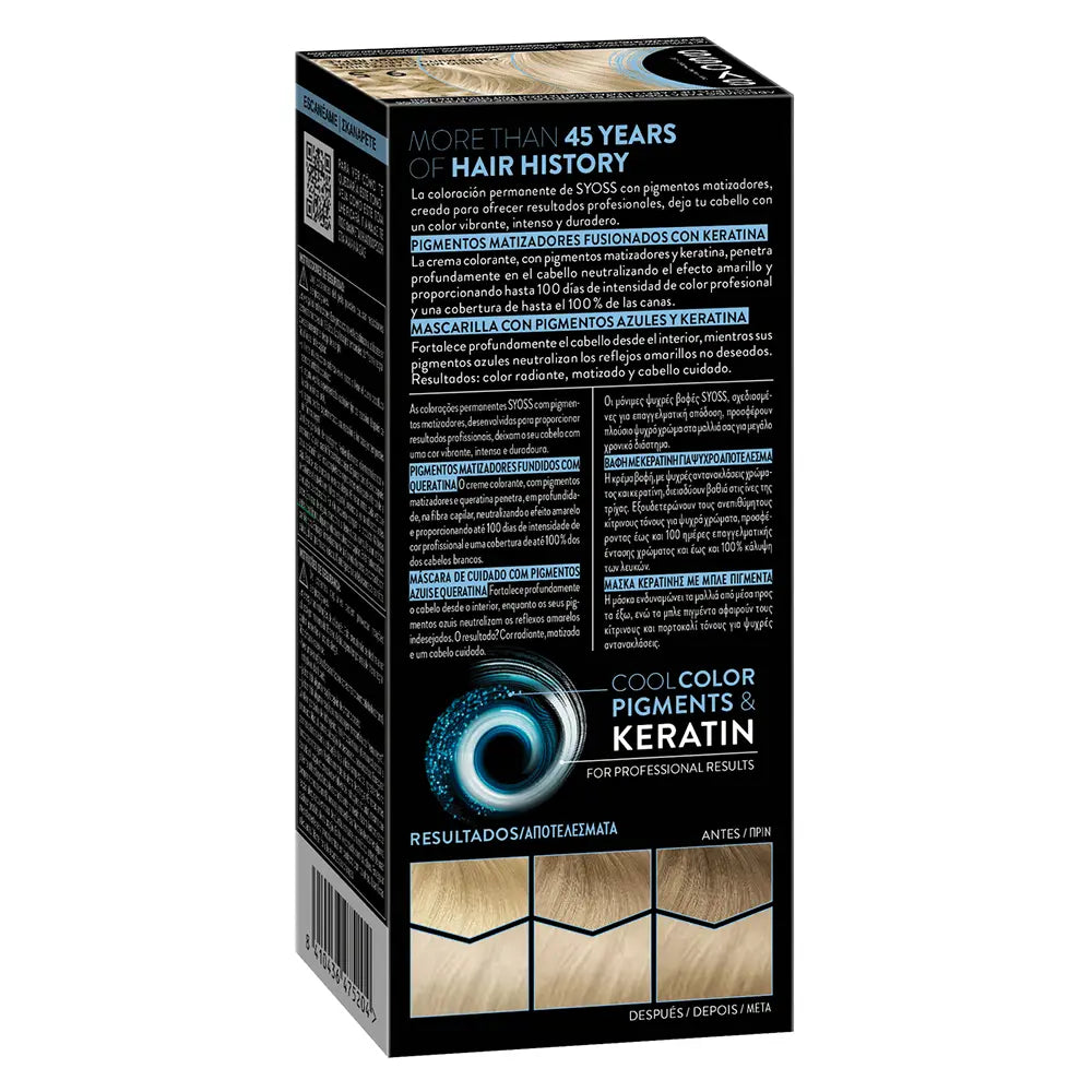 SYOSS-PERMANENTE COOL COLOR 95 Rub Muy Claro Ceniza 1 u.-DrShampoo - Perfumaria e Cosmética