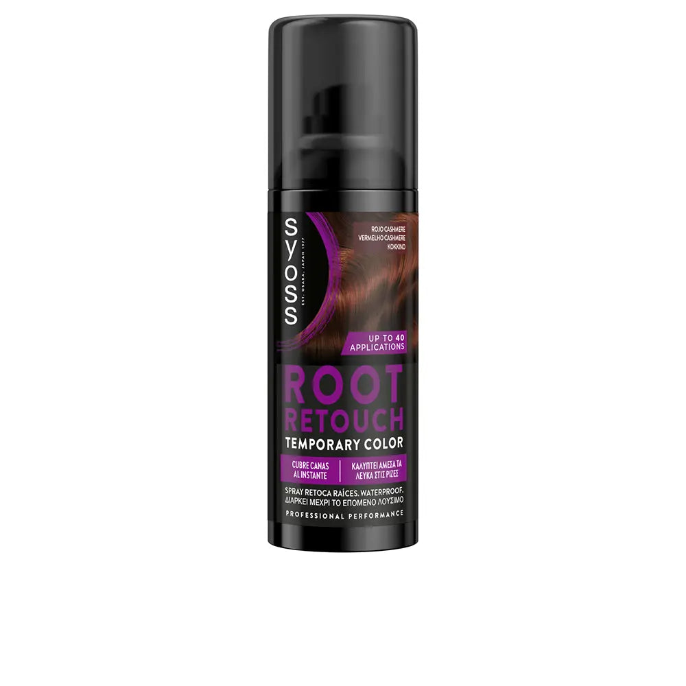 SYOSS-SPRAY DE RETOQUE DE RAÍZES ROOT RETOUCH Rojo Cashmere 120 ml-DrShampoo - Perfumaria e Cosmética