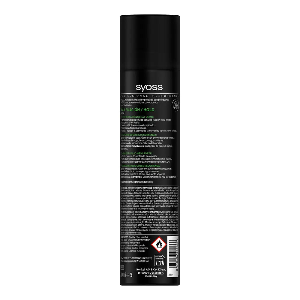 SYOSS-SPRAY FIXADOR MAX HOLD 300 ml-DrShampoo - Perfumaria e Cosmética