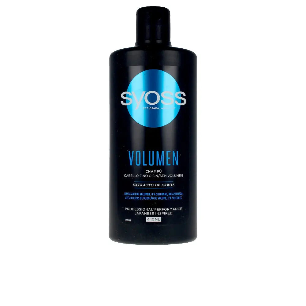 SYOSS-VOLUME shampoo cabelo fino-sem corpo 440 ml-DrShampoo - Perfumaria e Cosmética