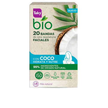 TAKY-BIO COCO tiras de cera facial para depilação.-DrShampoo - Perfumaria e Cosmética Imagem principal do produto