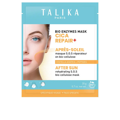 TALIKA-BIO ENZYMES MASK CICA REPAIR+ APÓS O SOL máscara reparadora SOS ultra-calmante 20 gr-DrShampoo - Perfumaria e Cosmética
