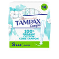 TAMPAX 100% ALGODÃO ORGÂNICO super plug 14 unidades.
