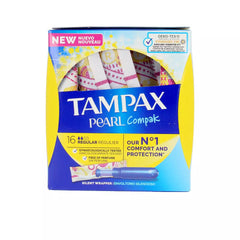 TAMPAX-TAMPAX PEARL COMPAK tampão regular 16 uds-DrShampoo - Perfumaria e Cosmética