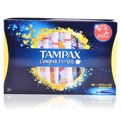 TAMPAX-TAMPAX PEARL COMPAK tampão regular 36 unidades-DrShampoo - Perfumaria e Cosmética