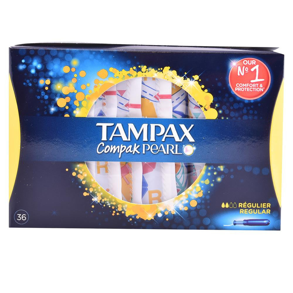 TAMPAX-TAMPAX PEARL COMPAK tampão regular 36 unidades-DrShampoo - Perfumaria e Cosmética