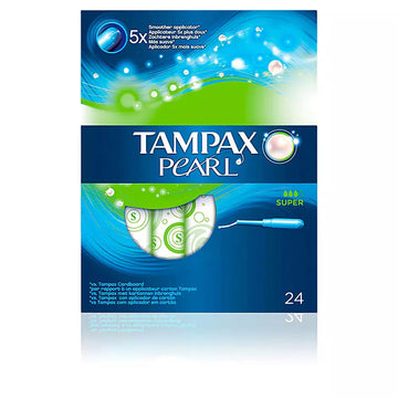 TAMPAX-TAMPAX PEARL super tampão 24 unidades-DrShampoo - Perfumaria e Cosmética Imagem principal do produto