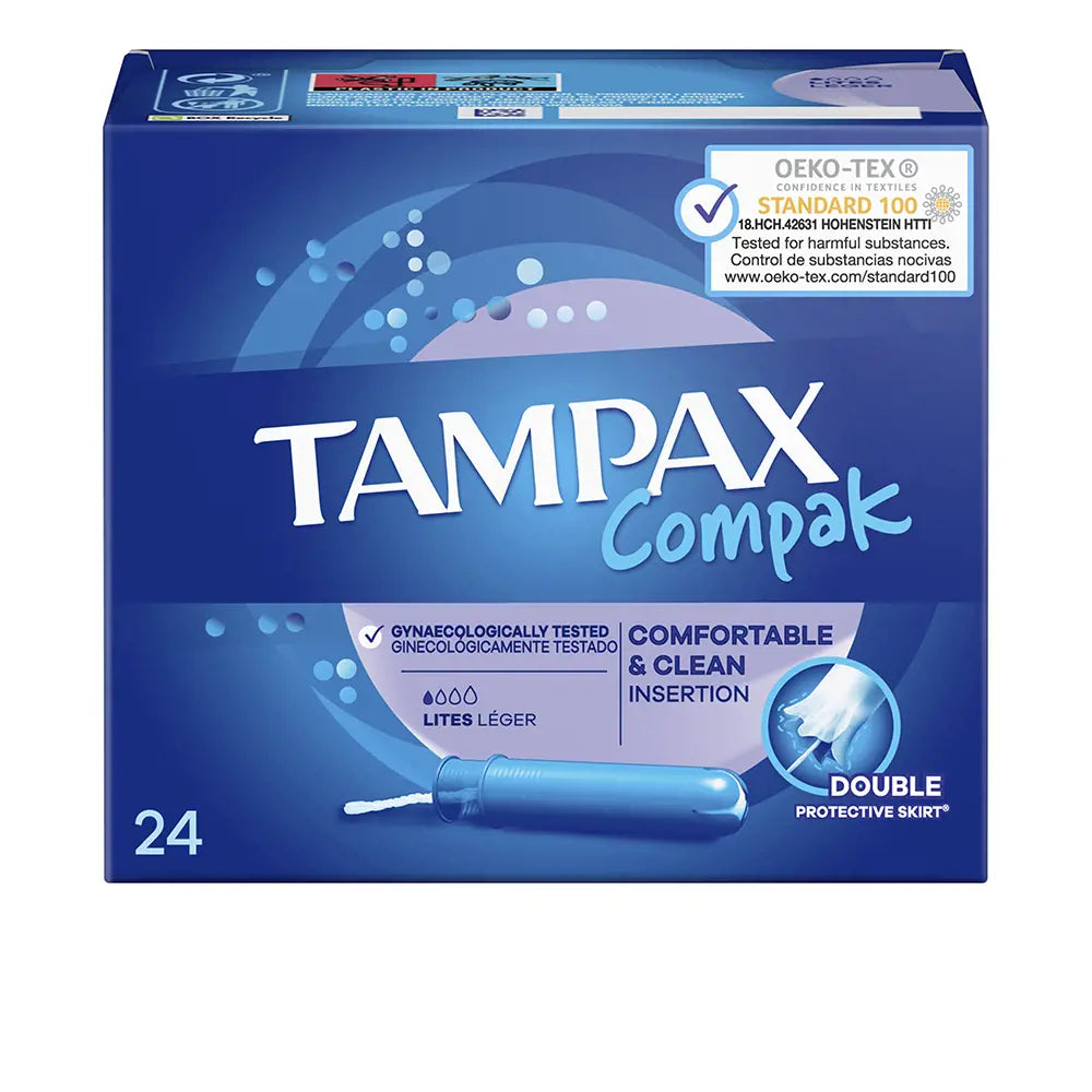 TAMPAX-Tampão TAMPAX COMPAK lite 24 u-DrShampoo - Perfumaria e Cosmética
