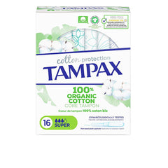 TAMPAX-Tampão TAMPAX ORGANIC SUPER 16 unidades-DrShampoo - Perfumaria e Cosmética