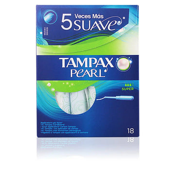 TAMPAX-Tampax Pearl tampão super 18 unidades-DrShampoo - Perfumaria e Cosmética Imagem principal do produto