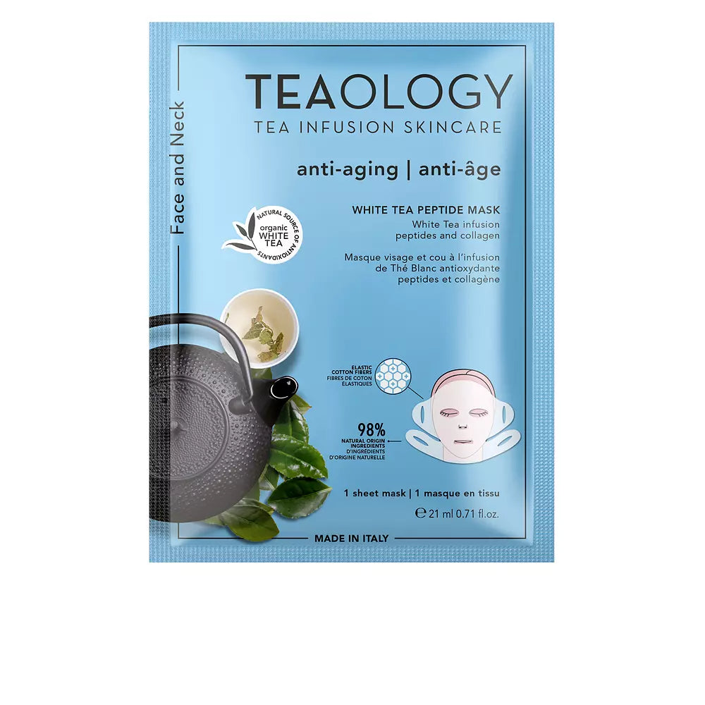 TEAOLOGY-FACE AND NECK white tea peptide mask 21 ml-DrShampoo - Perfumaria e Cosmética
