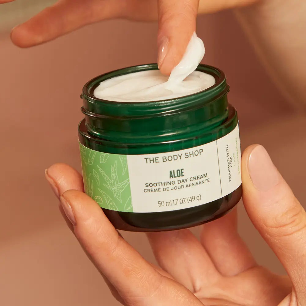 THE BODY SHOP-Creme de dia ALOE 50 ml-DrShampoo - Perfumaria e Cosmética