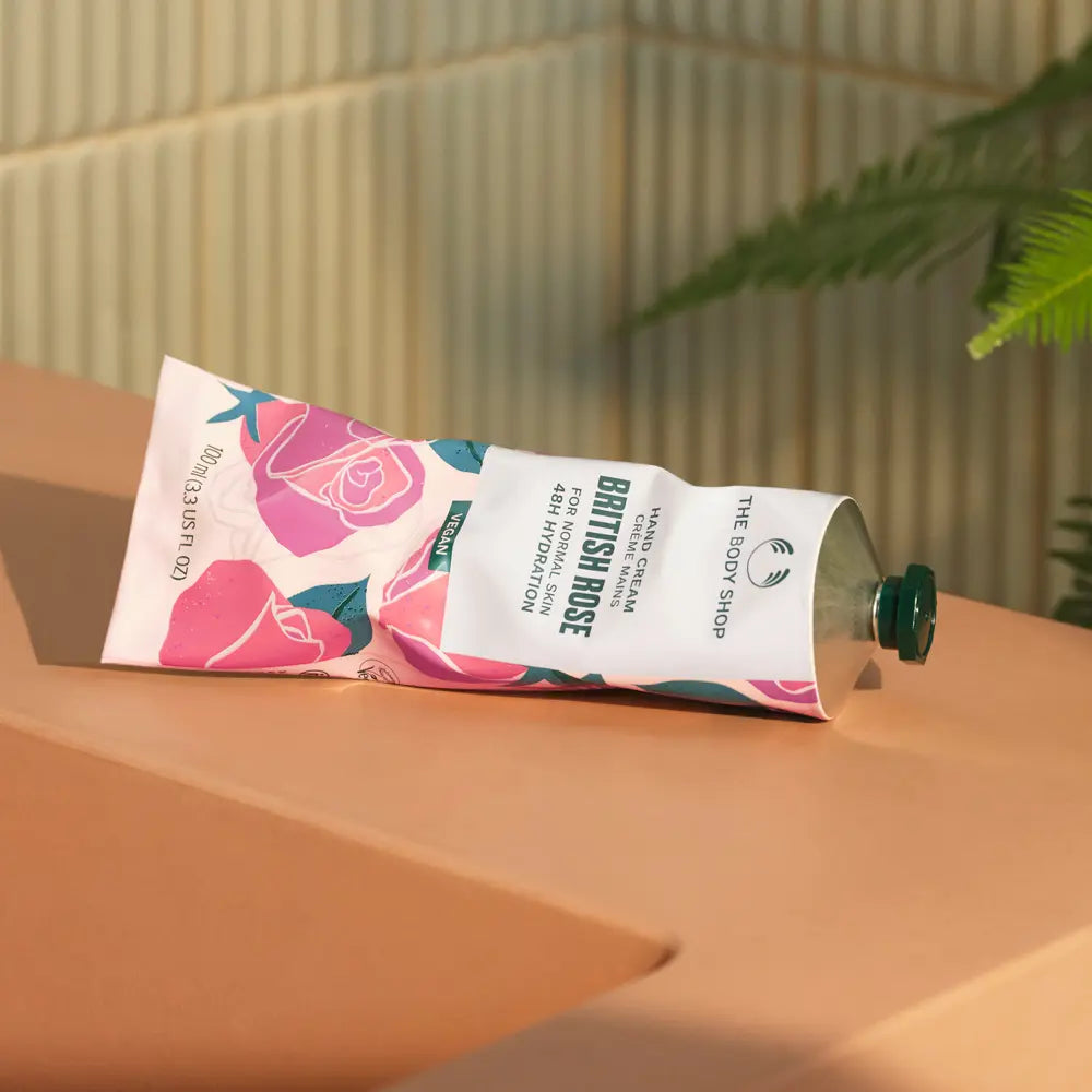 THE BODY SHOP-Creme para mãos BRITISH ROSE 100 ml-DrShampoo - Perfumaria e Cosmética