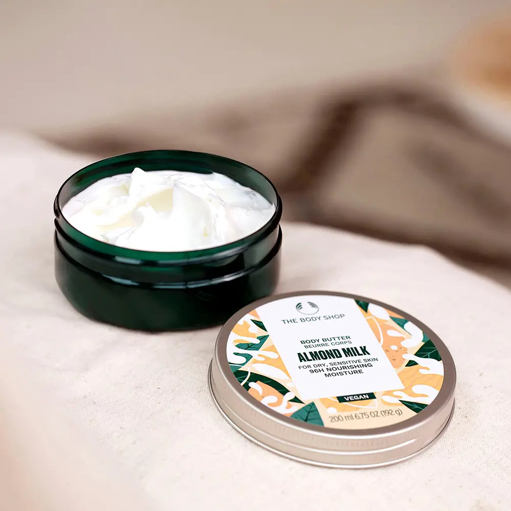 THE BODY SHOP-Manteiga corporal LEITE DE AMÊNDOA 200 ml-DrShampoo - Perfumaria e Cosmética