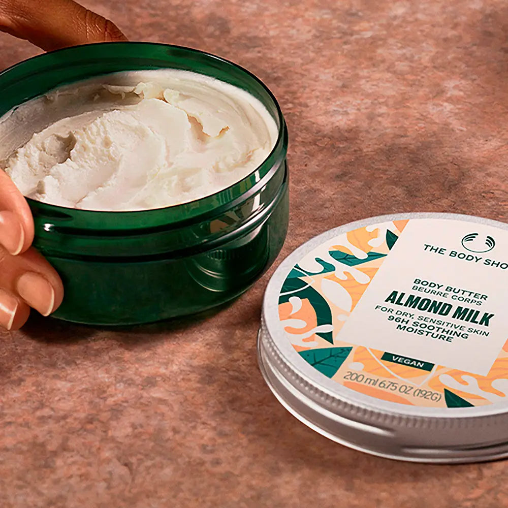 THE BODY SHOP-Manteiga corporal LEITE DE AMÊNDOA 200 ml-DrShampoo - Perfumaria e Cosmética