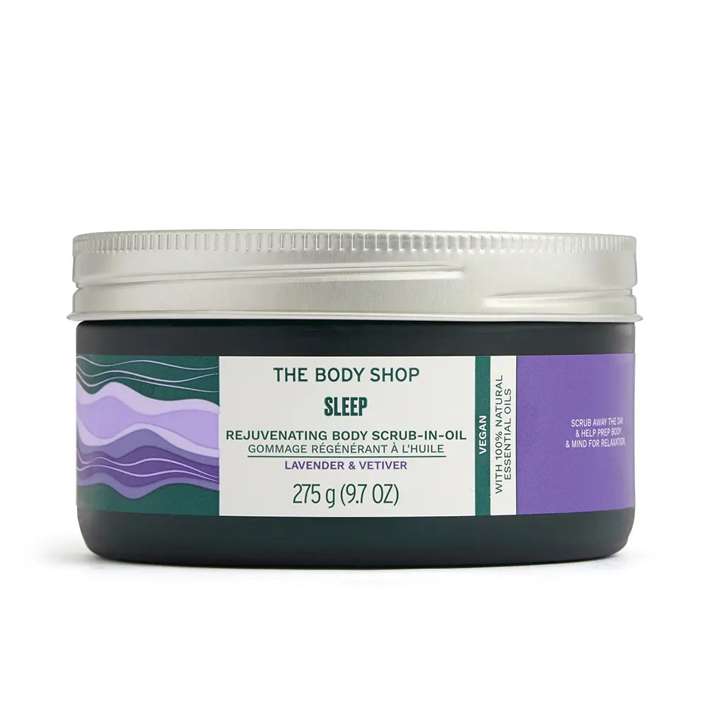 THE BODY SHOP-Óleo esfoliante para o corpo SLEEP lavanda vetiver 275 gr.-DrShampoo - Perfumaria e Cosmética