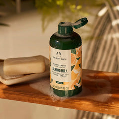 THE BODY SHOP-creme de banho de LEITE DE AMÊNDOA 250 ml-DrShampoo - Perfumaria e Cosmética
