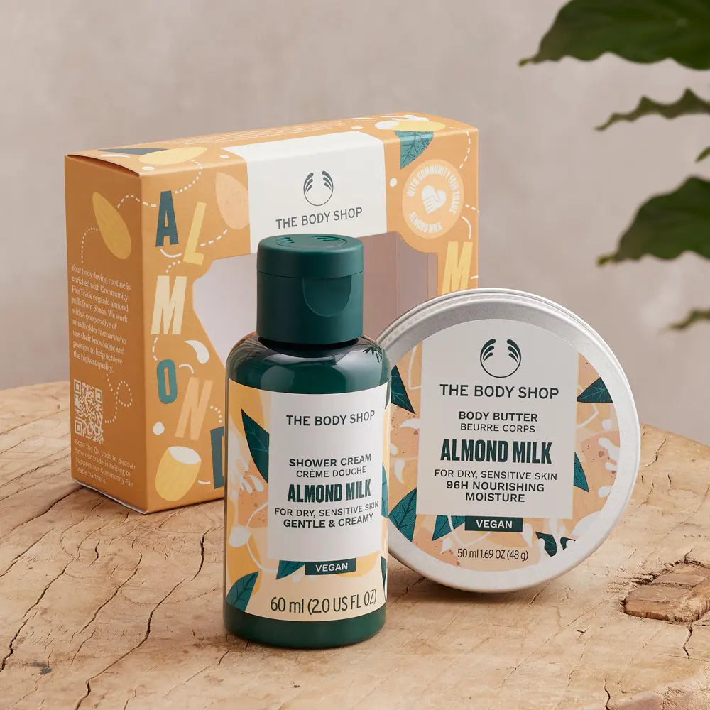 THE BODY SHOP-creme de duche ALMOND MILK 60 ml-DrShampoo - Perfumaria e Cosmética