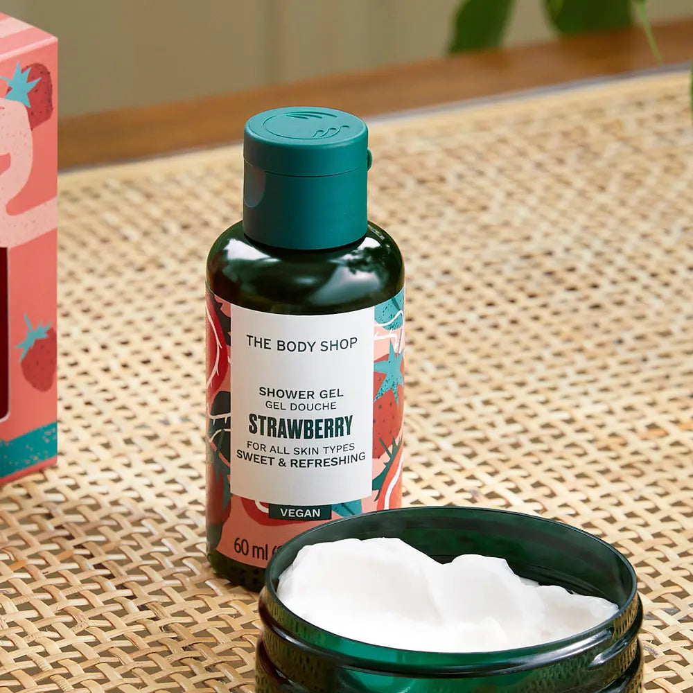 THE BODY SHOP-gel de banho STRAWBERRY 60 ml-DrShampoo - Perfumaria e Cosmética