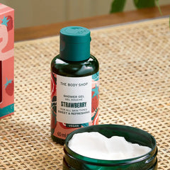 THE BODY SHOP-gel de banho STRAWBERRY 60 ml-DrShampoo - Perfumaria e Cosmética