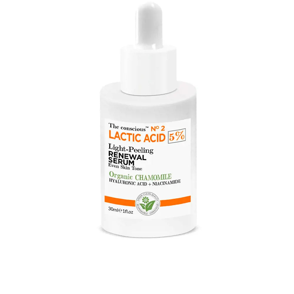 THE CONSCIOUS™-ÁCIDO LÁTICO light peeling serum camomila orgânica 30 ml-DrShampoo - Perfumaria e Cosmética