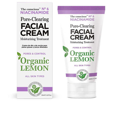 THE CONSCIOUS™-NIACINAMIDE creme facial clareador de poros limão orgânico 50 ml-DrShampoo - Perfumaria e Cosmética