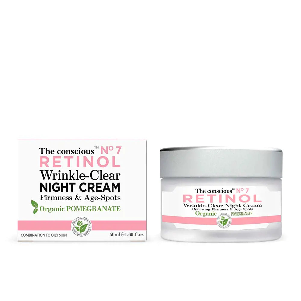 THE CONSCIOUS™-RETINOL creme de noite antirrugas orgânico romã 50 ml-DrShampoo - Perfumaria e Cosmética