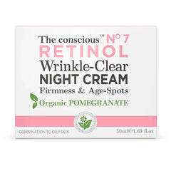 THE CONSCIOUS™-RETINOL creme de noite antirrugas orgânico romã 50 ml-DrShampoo - Perfumaria e Cosmética