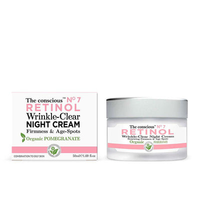 THE CONSCIOUS™-RETINOL creme de noite antirrugas orgânico romã 50 ml-DrShampoo - Perfumaria e Cosmética
