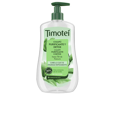 TIMOTEI-Shampoo purificante e desintoxicante TIMOTEI com extrato de chá verde para cabelos oleosos 600 ml-DrShampoo - Perfumaria e Cosmética