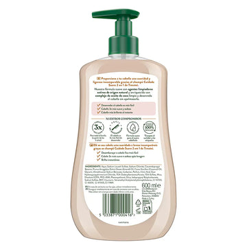 TIMOTEI Gentle Care Shampoo 2 em 1 com Óleo de Amêndoas e Coco para Todos os Tipos de Cabelo 600 ml Imagen secundaria del producto