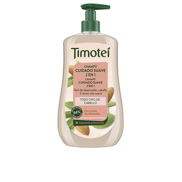 TIMOTEI-TIMOTEI Gentle Care Shampoo 2 em 1 com Óleo de Amêndoas e Coco para Todos os Tipos de Cabelo 600 ml-DrShampoo - Perfumaria e Cosmética Main image