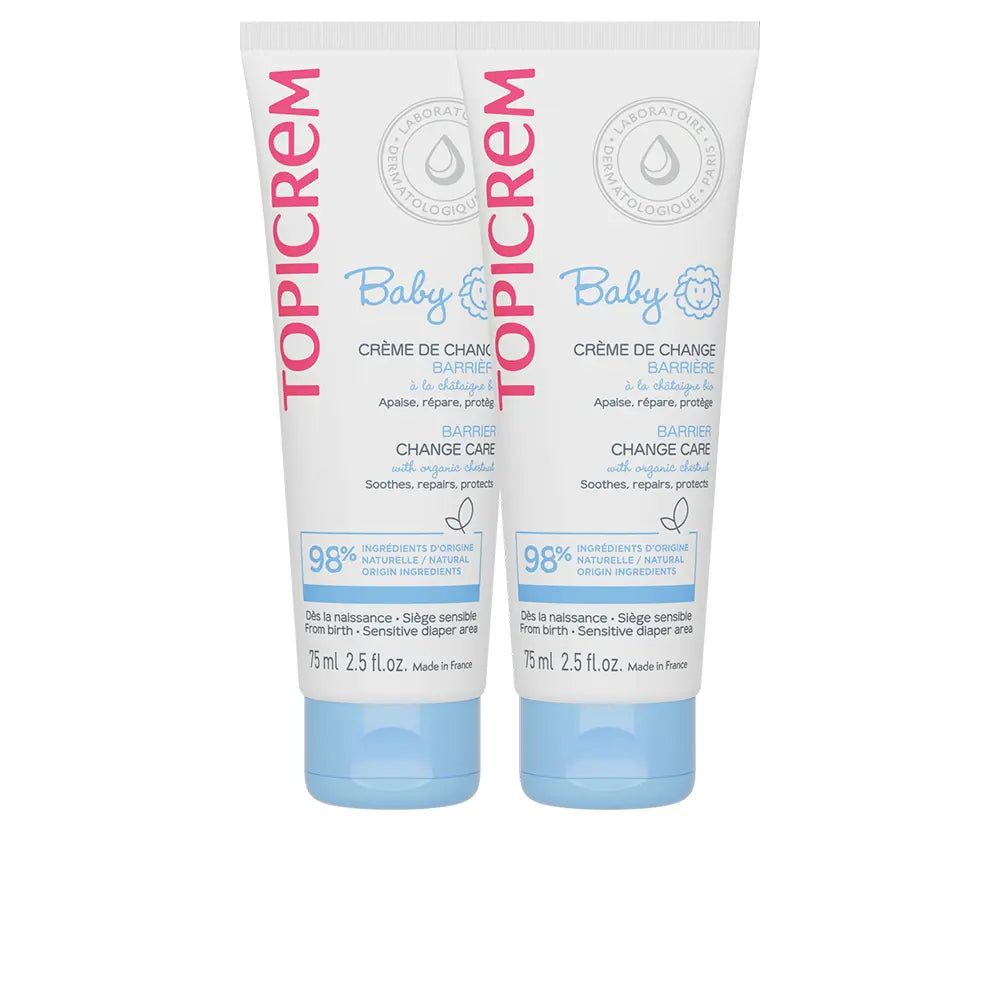 TOPICREM-CREME BARRIER ACTION PARA TROCA DE FRALDAS BABY EMBALAGEM COM 2 X 75 ML.-DrShampoo - Perfumaria e Cosmética