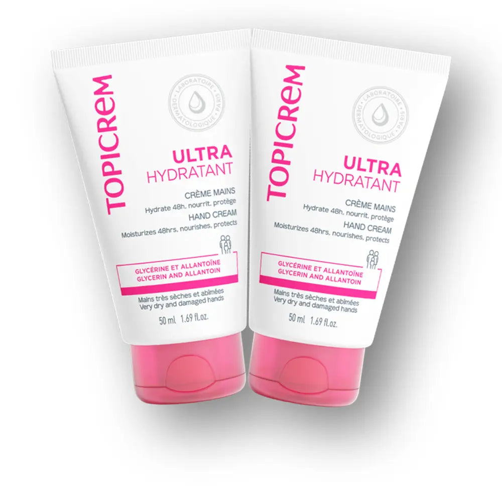 TOPICREM-Creme hidratante para mãos UH Ultra, pacote com 2 unidades de 50ml.-DrShampoo - Perfumaria e Cosmética
