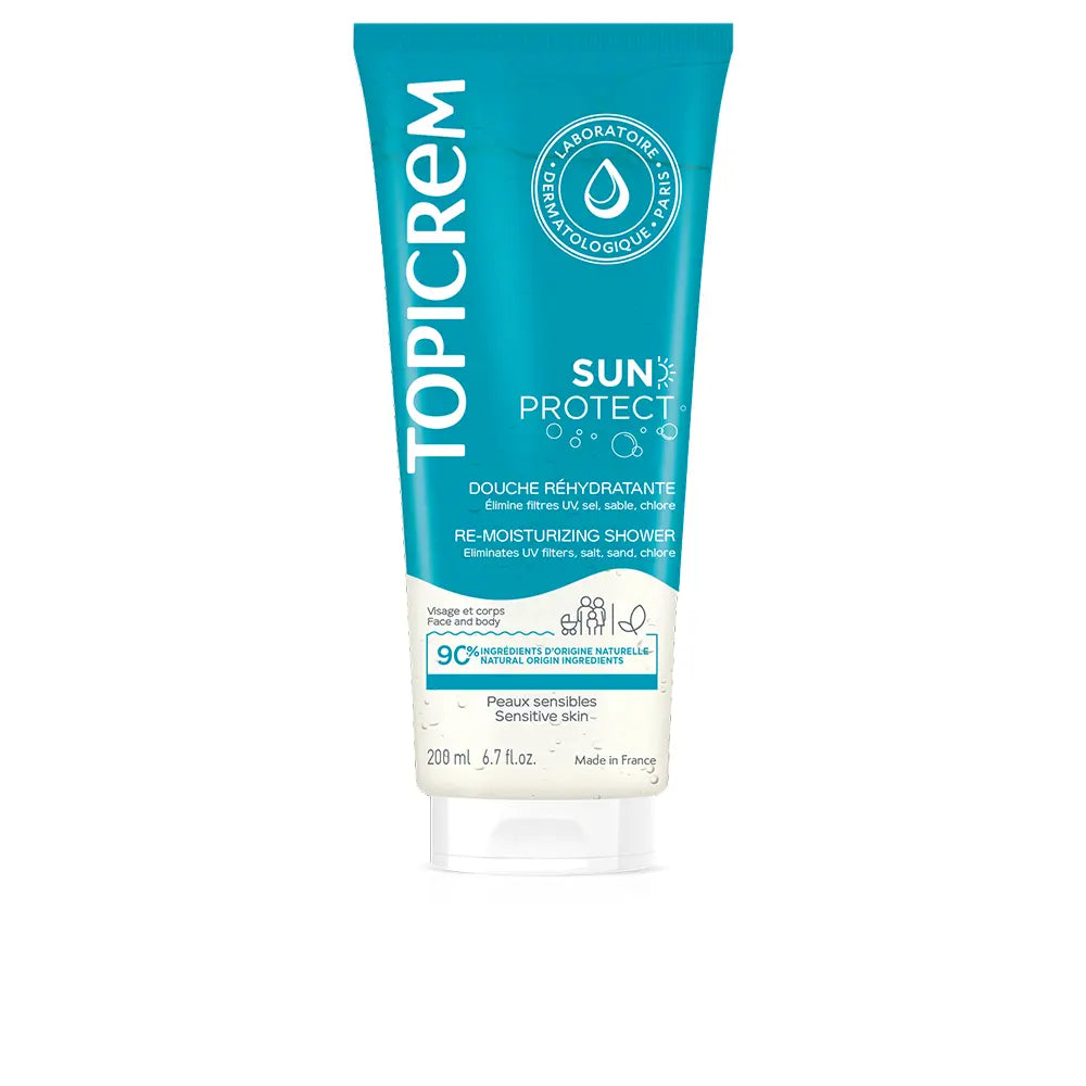 TOPICREM-GEL DE DUCHA SUN PROTECT 200 ml-DrShampoo - Perfumaria e Cosmética