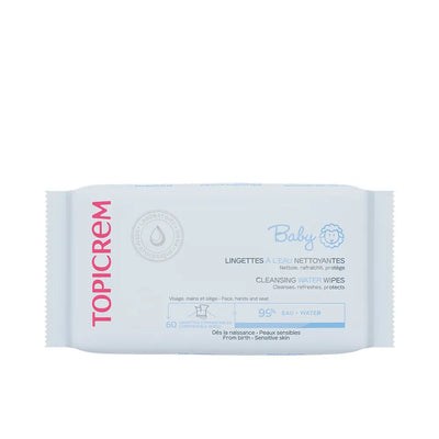 TOPICREM-Lenços de limpeza à base de água BABY 60 unidades-DrShampoo - Perfumaria e Cosmética