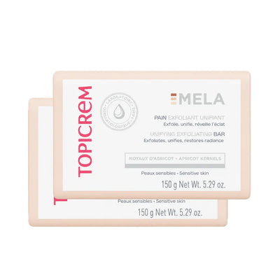 TOPICREM-Pacote com 2 barras esfoliantes MELA de 150 g cada-DrShampoo - Perfumaria e Cosmética
