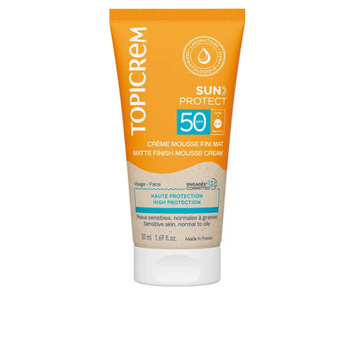 TOPICREM-Protetor solar em mousse-creme com acabamento matte FPS 50+ 50 ml-DrShampoo - Perfumaria e Cosmética