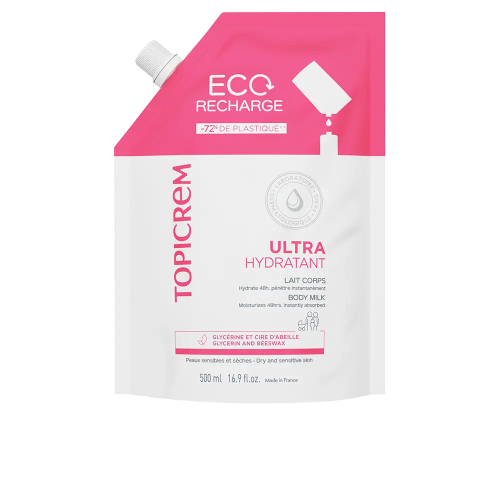 TOPICREM-Recarregar leite corporal ultra hidratante 500 ml-DrShampoo - Perfumaria e Cosmética