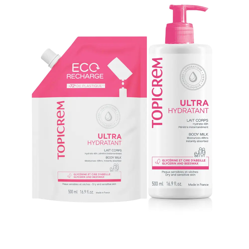 TOPICREM-UH LECHE ULTRA HIDRATANTE + RECARGA 2 u.-DrShampoo - Perfumaria e Cosmética Imagen principal del producto