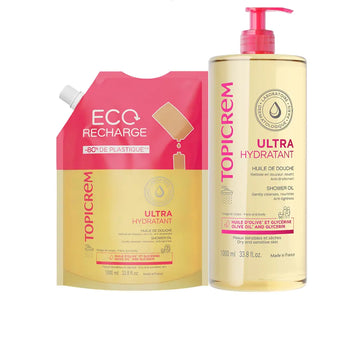 TOPICREM-UH SHOWER OIL EMBALAGEM 2 pcs.-DrShampoo - Perfumaria e Cosmética Main image