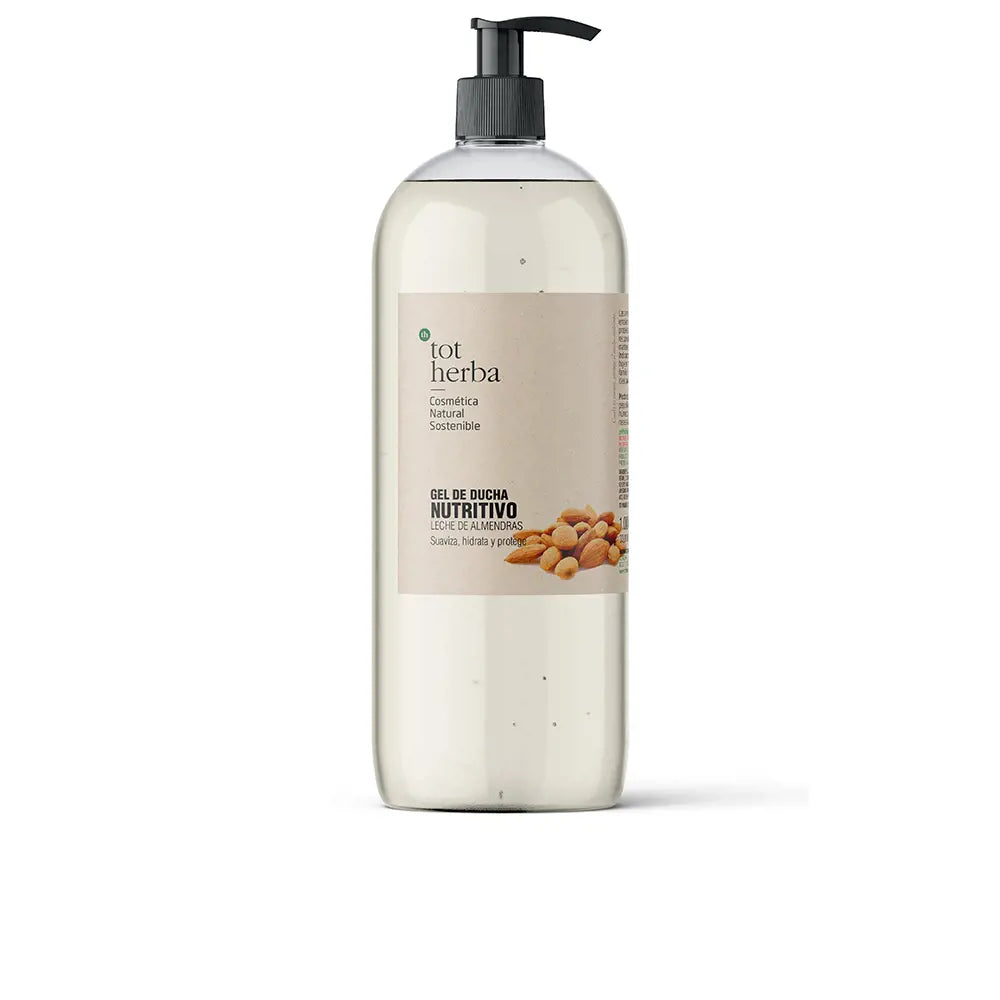 TOT HERBA-Gel de duche nutritivo leite de amêndoa 1000 ml-DrShampoo - Perfumaria e Cosmética