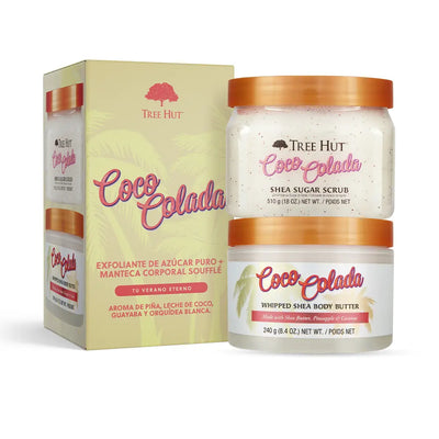 TREE HUT-EXFOLIANTE + MANTECA CORPORAL COCO COLADA ESTUCHE 2 pz-DrShampoo - Perfumaria e Cosmética